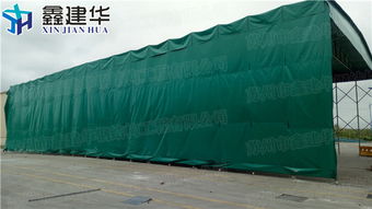 工厂大型推拉仓库雨棚 厂家直销的移动伸缩篷与纺织品遮篷解决方案